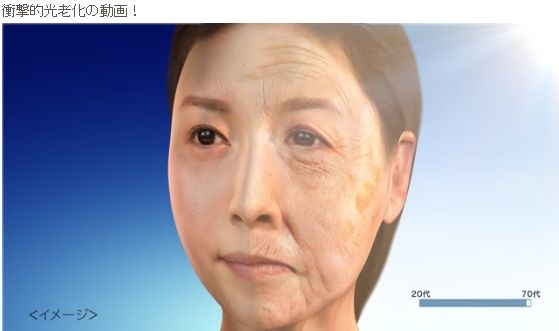 衝撃的光老化の動画!